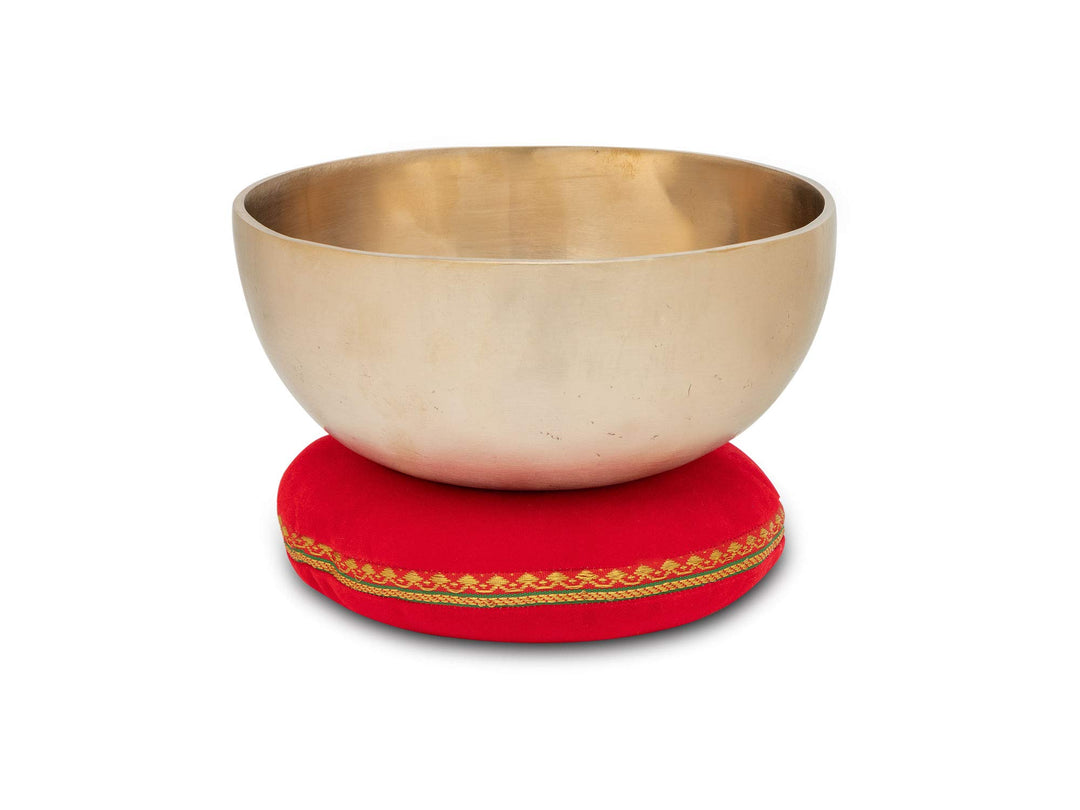 XDrum Therapeutische Klangschale Ton G Kissen Set - auf Ton G gestimmt - für Hals-Chakra (Vishuddha)
