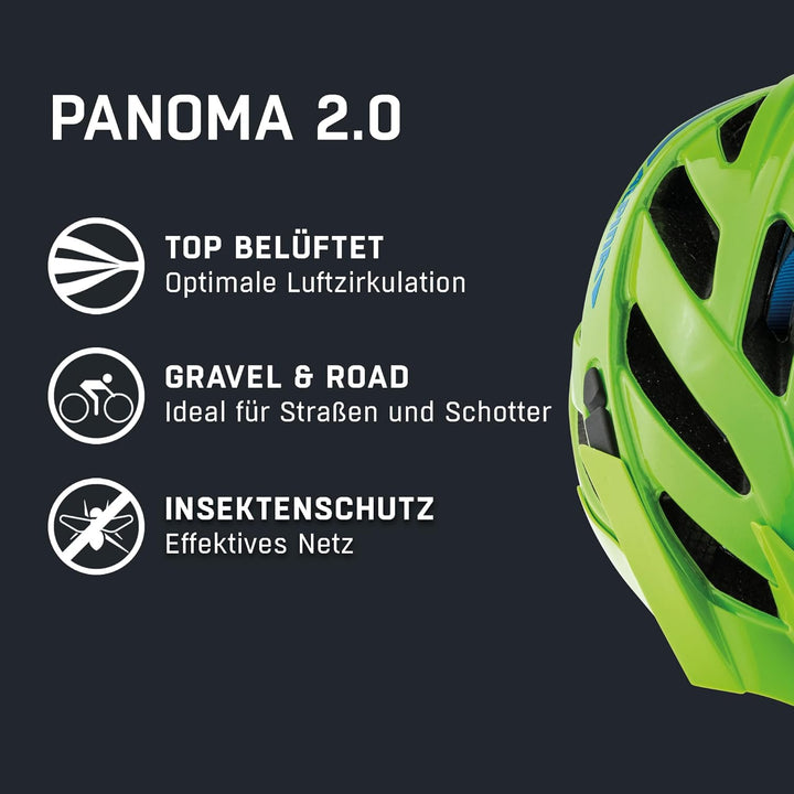 ALPINA PANOMA 2.0 L.E. - Reflektierender & Optimal Belüfteter Fahrradhelm Mit Fliegennetz & Nachrüst
