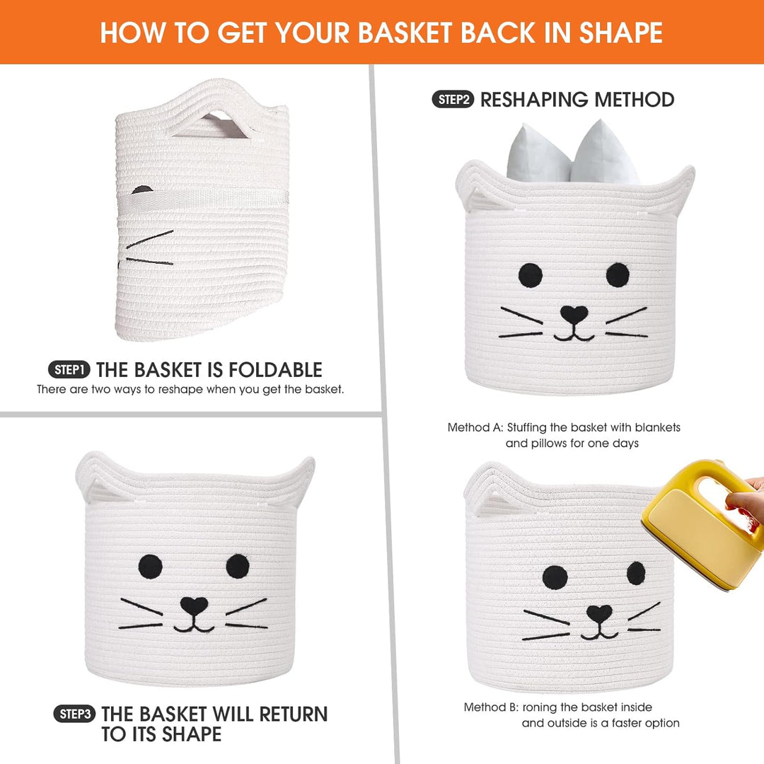 ACOHSY Aufbewahrungsbox Aufbewahrungskorb,30x30 cm spielzeug aufbewahrung,Kann für wäschekorb;kallax