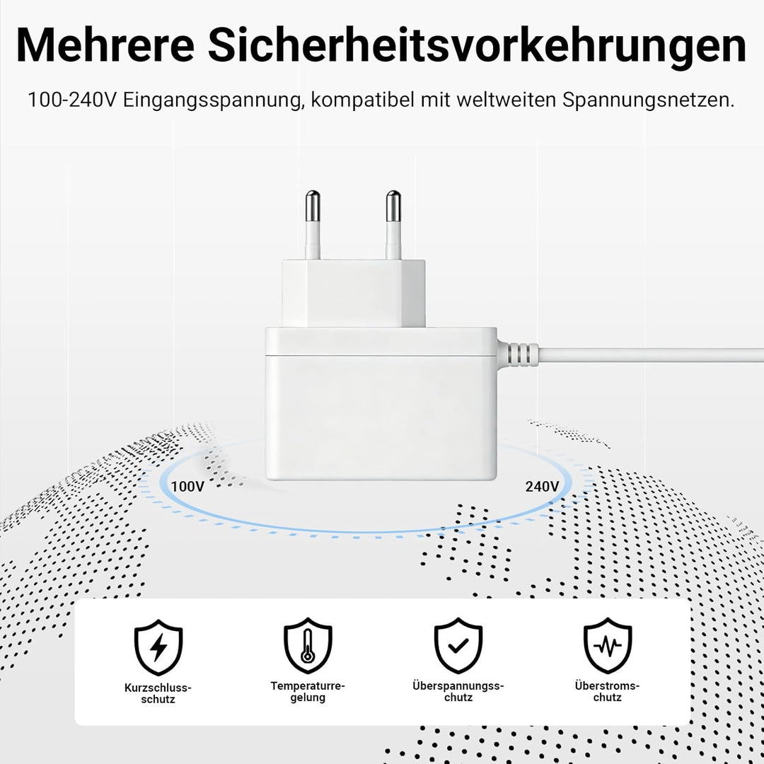 5V 3A Netzteil Etikettendrucker Ladekabel Kompatibel mit Brother Mobiler Scanner ADS-1190,ADS-1200,A