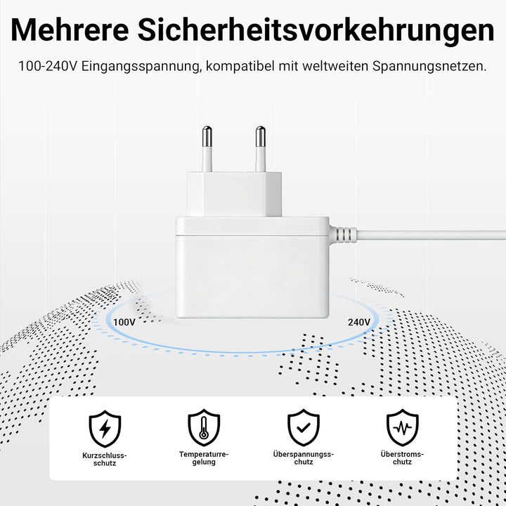 5V 3A Netzteil Etikettendrucker Ladekabel Kompatibel mit Brother Mobiler Scanner ADS-1190,ADS-1200,A