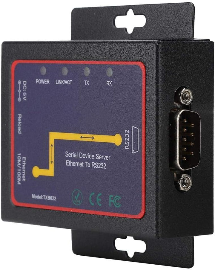 PUSOKEI RS-232/485/422-zu-TCP/IP-Konverter, RJ45-zu-RS-232-Seriell-zu-IP-Ethernet-Geräteserver - Ser