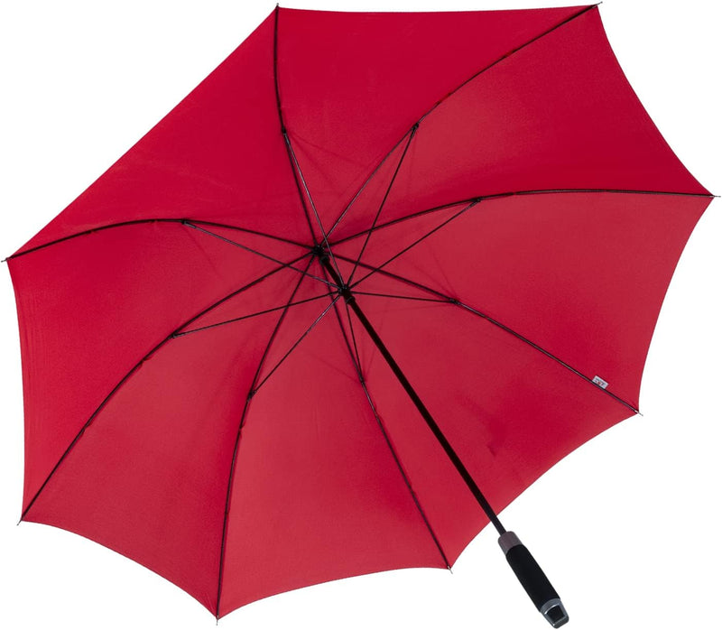 Doppler XXL Golfschirm - Partnerschirm Fiberglas mit Stabgriff - rot, rot