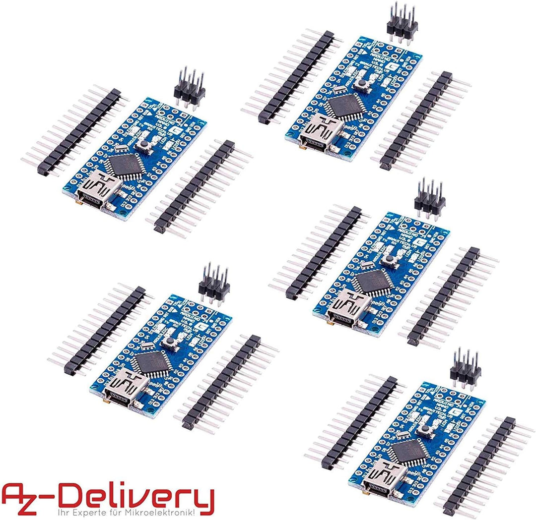 AZDelivery 3 x AZ-Nano V3-Board inkl. mit FT232RL kompatiblem Chip und ATmega328 16MHz ATmega328P ko