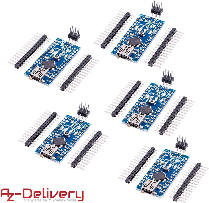 AZDelivery 3 x AZ-Nano V3-Board inkl. mit FT232RL kompatiblem Chip und ATmega328 16MHz ATmega328P ko