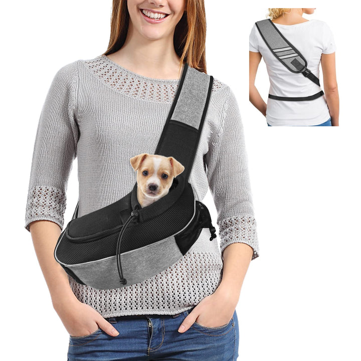 Gloppie Tragetuch für Kleine Hunde und Katze, Schultertasche Verstellbare mit Gepolsterte Schultergu