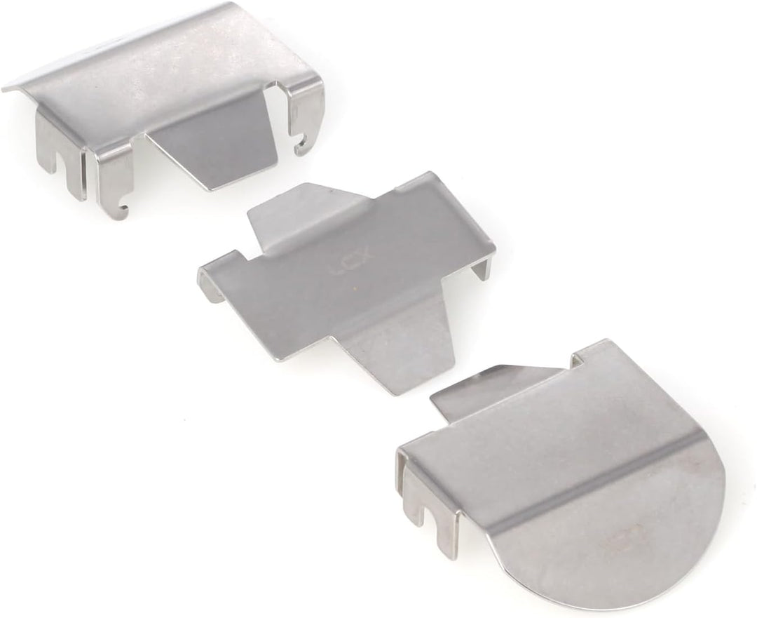 LCX Racing 1/10 RC Crawler Car Edelstahl Front & Rear & Middle Axle Guard Set Protector Armor for Tr