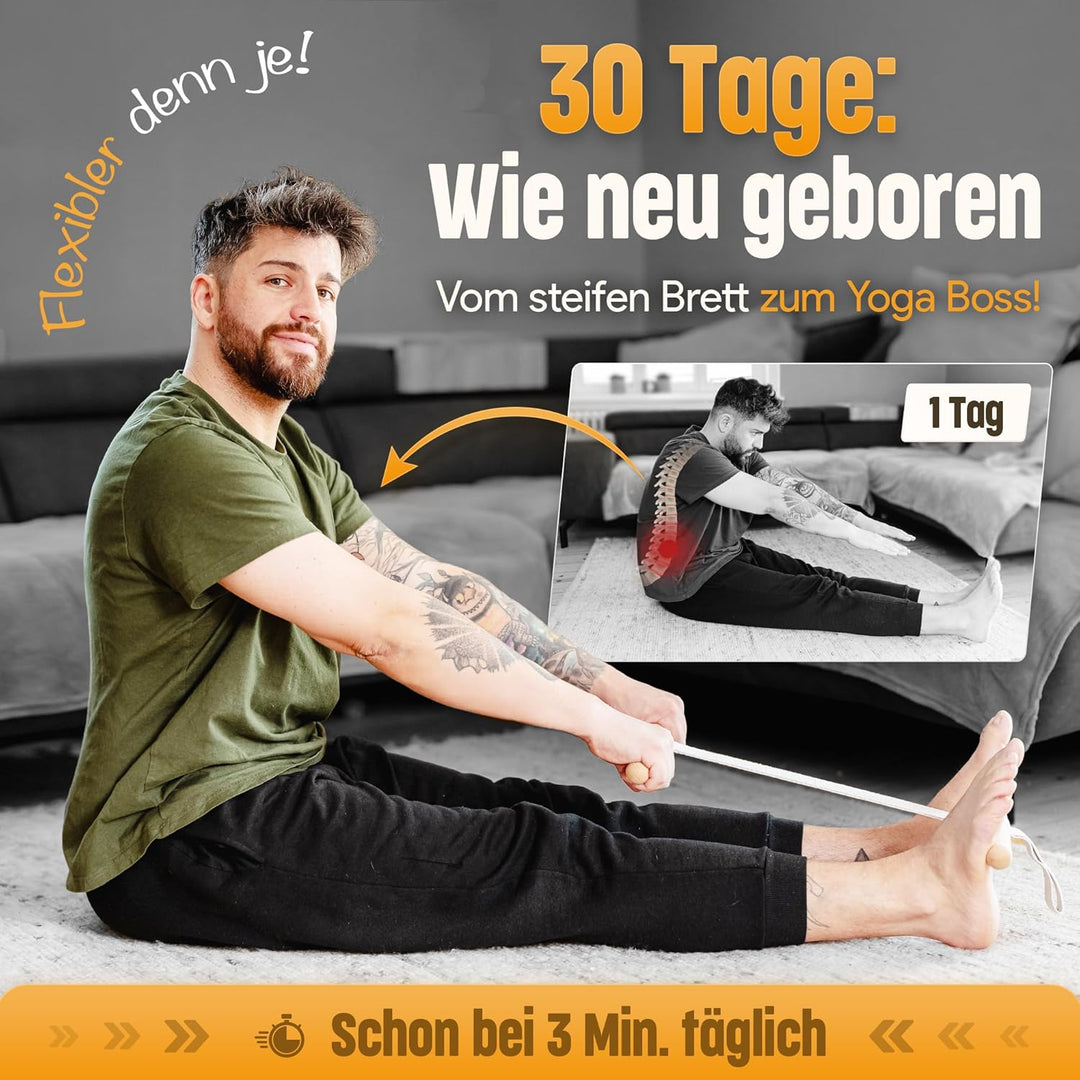 Dehngerät – 2-in-1 Flexibilitäts- & Rückentrainer | Mehr Beweglichkeit & Schmerzlinderung | Kompakte