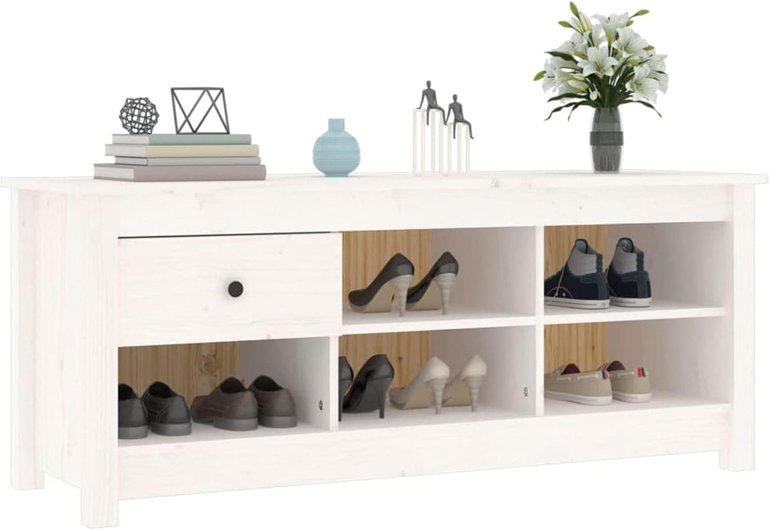 Tidyard Schuhschrank mit Schublade und 5 Fächer Schuhkommode Schuhregal Schuhablage Schuhaufbewahrun