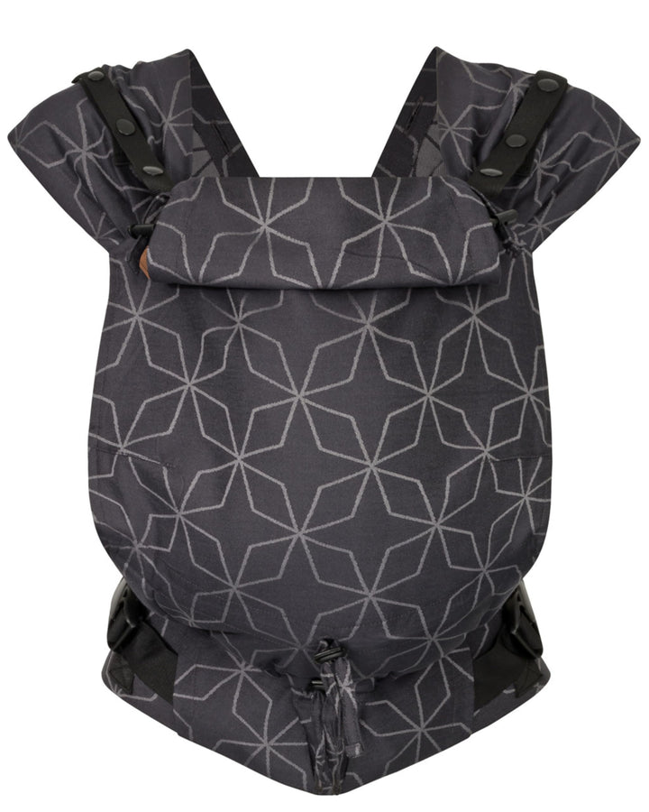 Hoppediz Babytrage Primeo, für Neugeborene ab Geburt, Bauchtrage, Rückentrage, 100% Bio-Baumwolle, M