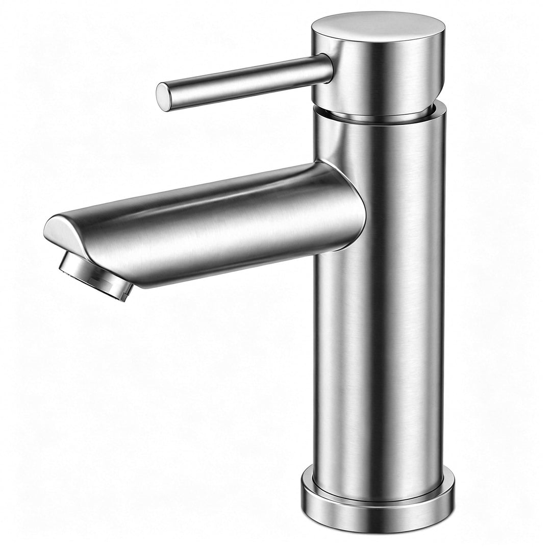 Ibergrif M11103, Wasserhahn Bad Edelstahl- Mischbatterie, Waschtischarmatur Infache Montage, Armatur