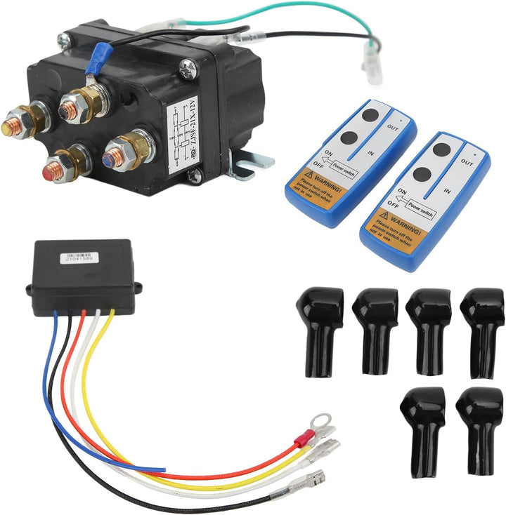 Yctze Elektrisches Windenrelais, Metall 250A 12V Windenrelais für 2000lb-5000lb ATV UTV (schwarz Bes