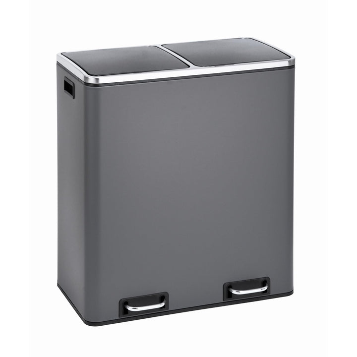 SVITA TM2X30 Treteimer 60 Liter Abfalleimer Mülleimer Design Mülltrennung Papierkorb Küchen-Ordnung