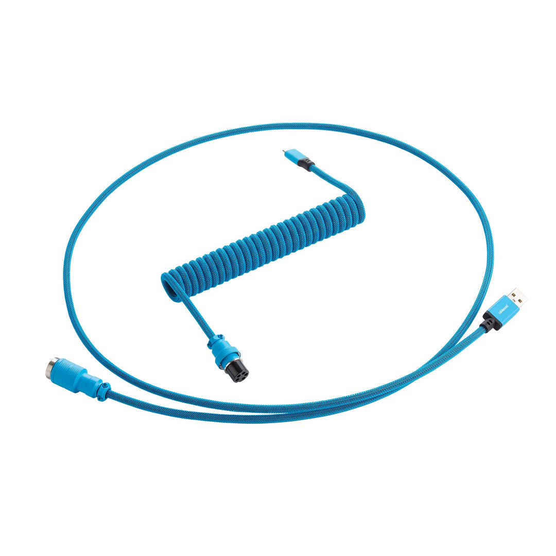 CableMod Pro Coiled Keyboard Cable - Spiralkabel für Tastatur Micro USB auf USB Typ A - Gaming Tasta