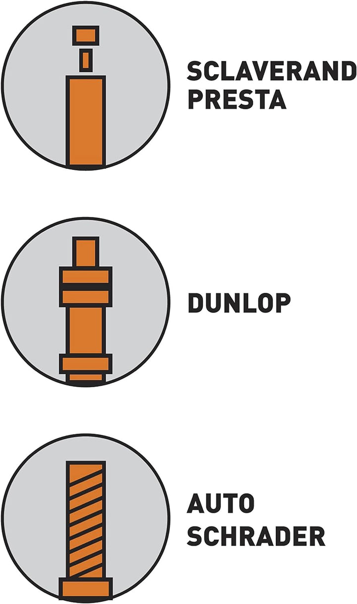 SKS Luft und Standpumpe Rennkompressor Luftpumpe, Orange, 20 x 3 x 3 cm