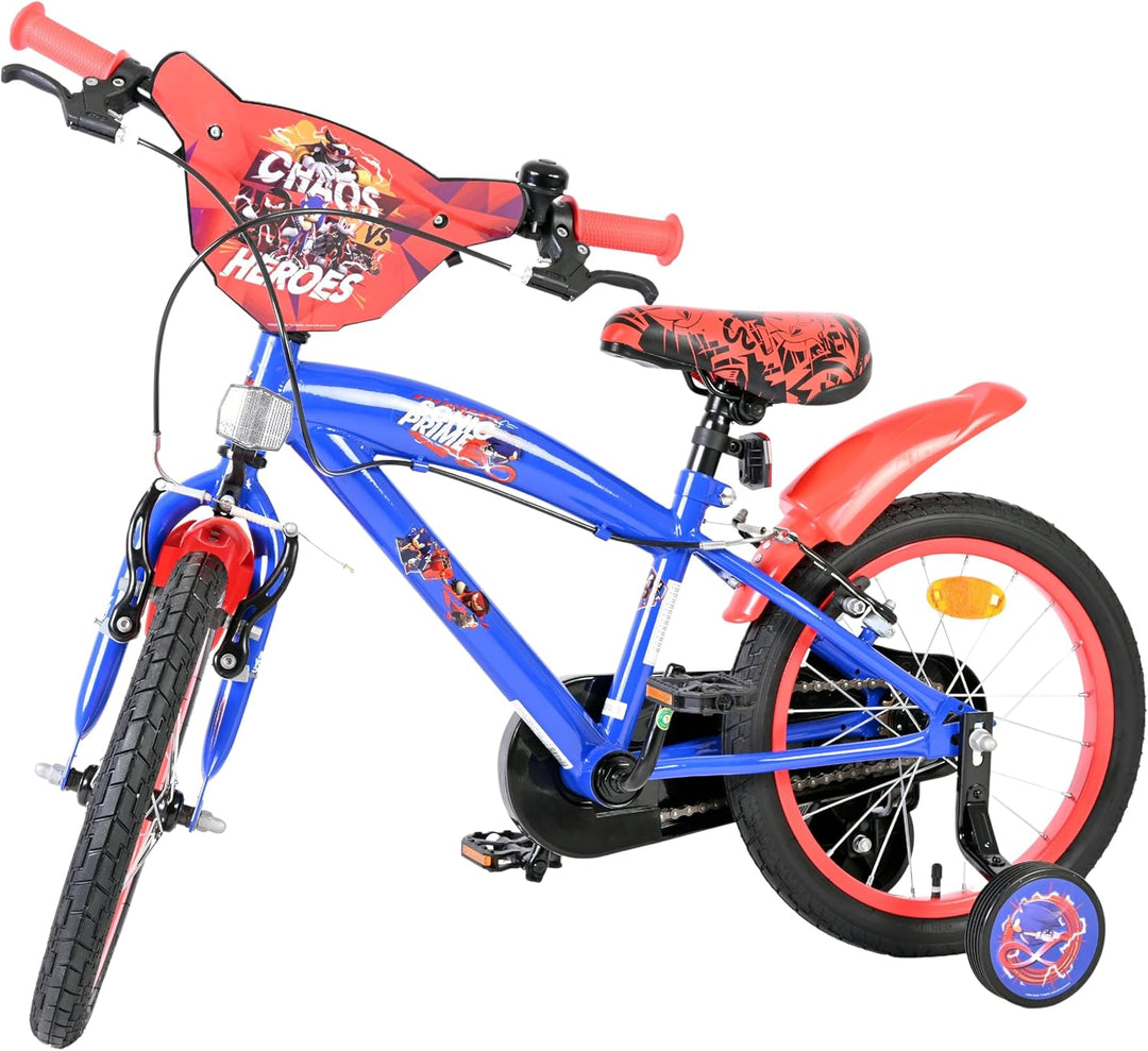 Volare Kinderfahrrad | 3–5 Jahre | Doppelte Handbremse, abnehmbare Stützräder, Pedalreflektoren & Tr