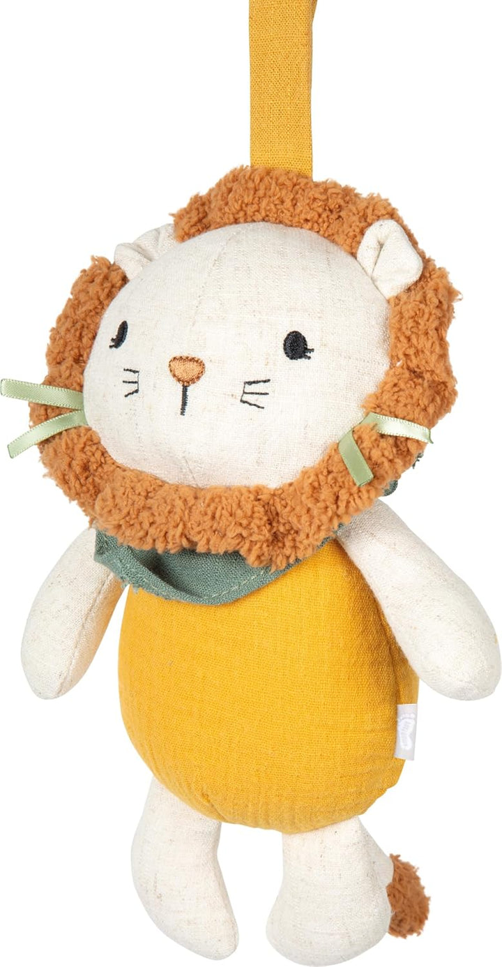 small Foot Babyspielzeug Spieluhr aus Stoff „Little Lion“, mit Aufhängeschlaufe und Melodie, verwend