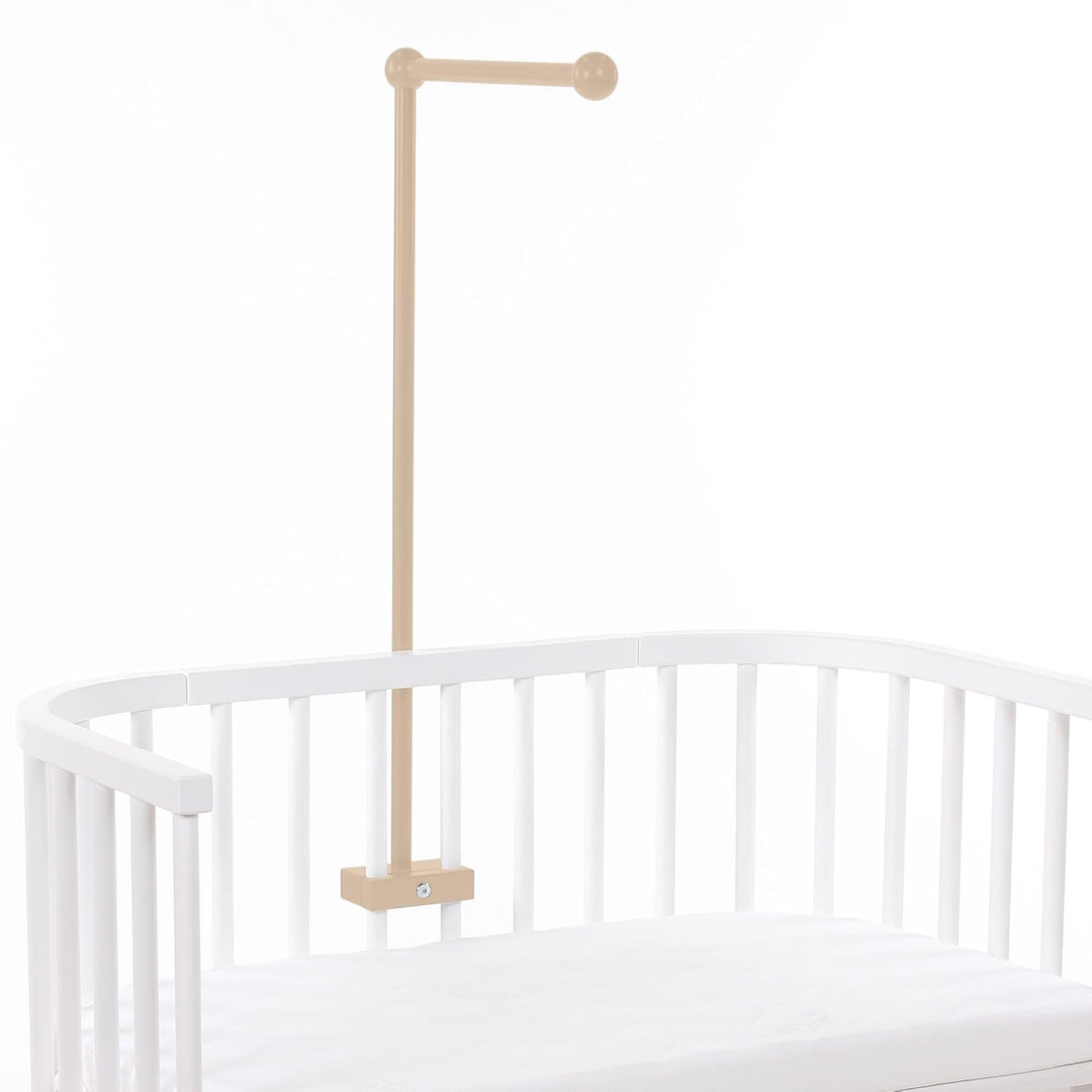 babybay Mobilehalterung passend für alle Modelle mit Rundstäben, beige lackiert, beige lackiert