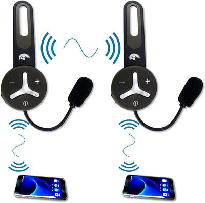 @tec BuddyChat Duo - Preisvorteil-Set mit 2X Bluetooth Module und 2X Flexibler Nackenbügel-Halterung