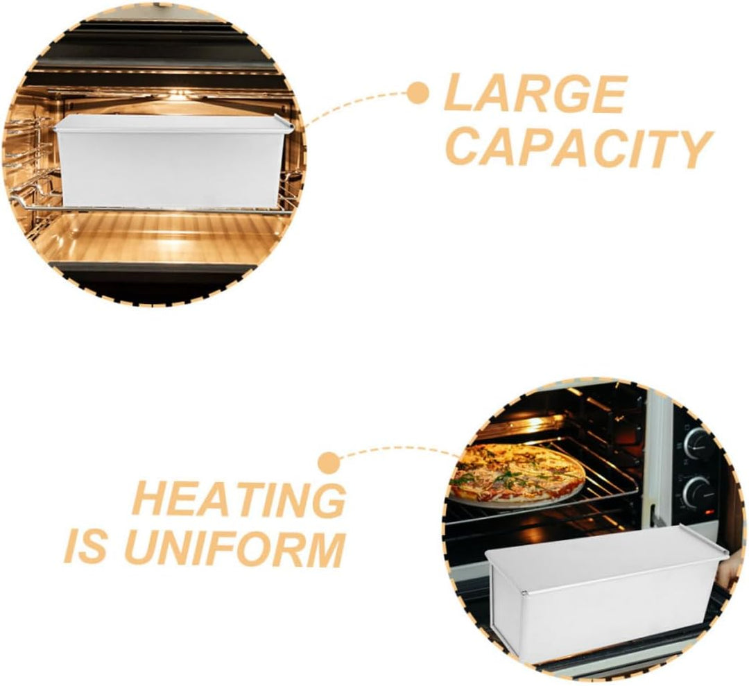 Alipis Aluminiumlegierung Kastenform Mit Deckel Antihaftbeschichtet Backform Für Brot Und Toast Wied