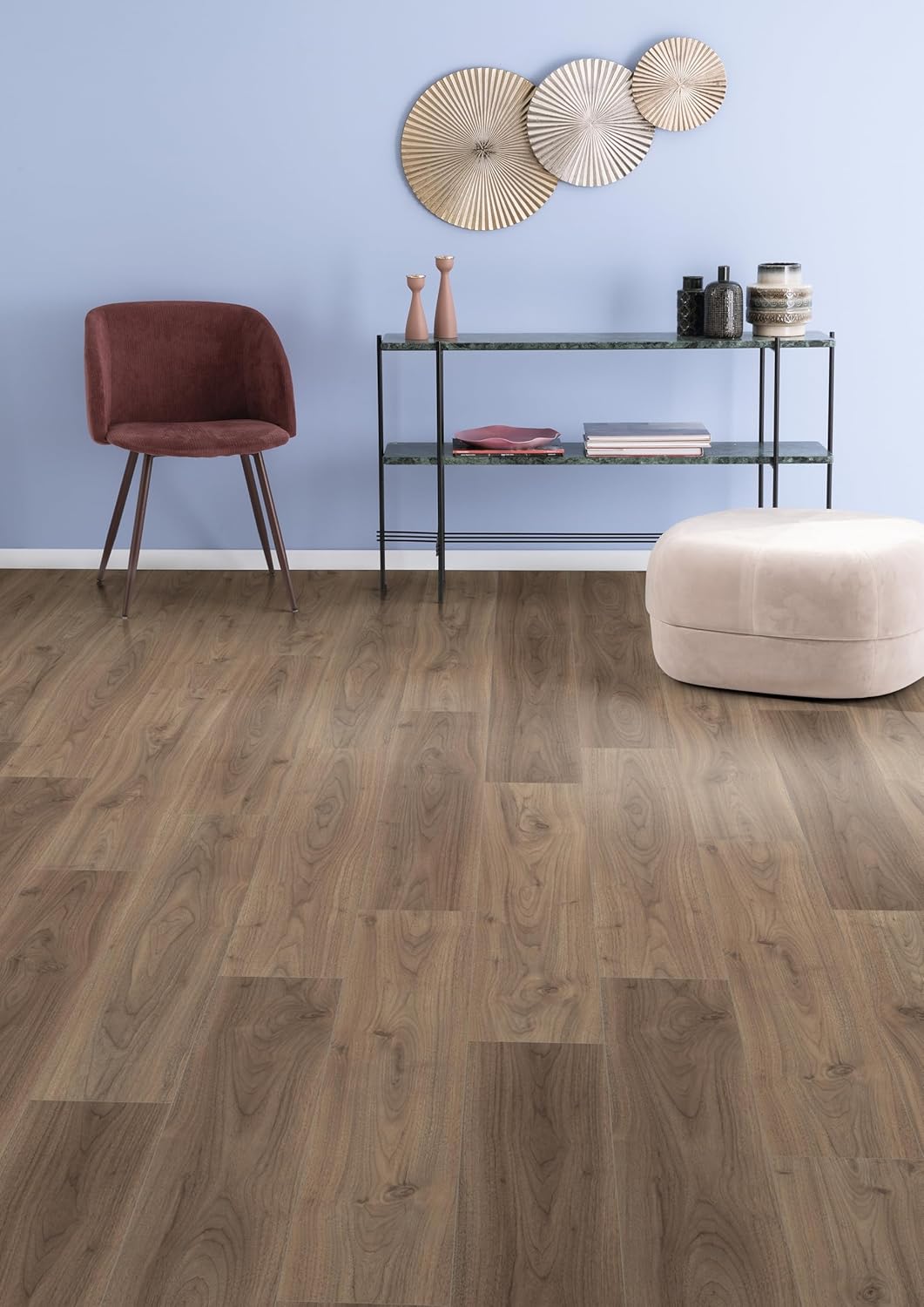 EGGER NatureSense Aqua Laminat EL2070 Langley Nussbaum hell 1292x193x8mm (1,995m²) 1,995m² | Boden,