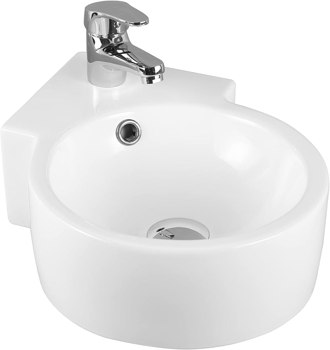 Art-of-Baan® Design-Waschbecken aus Keramik I hochwertiges Handwaschbecken mit Lotus-Effekt I kleine