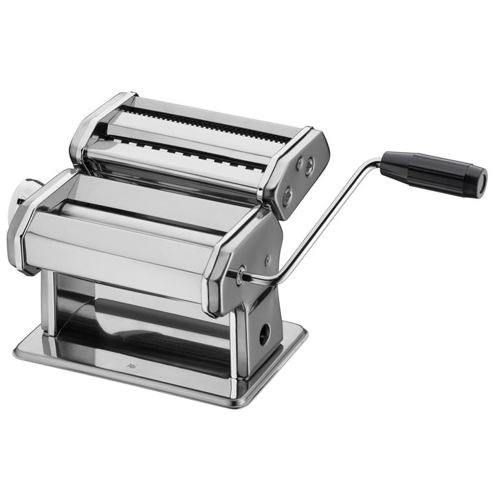 WMF Gourmet Nudelmaschine Edelstahl 19,5x 12,5x 12,5 cm, 9 Teigstufen, ideal für Teigplatten, schmal