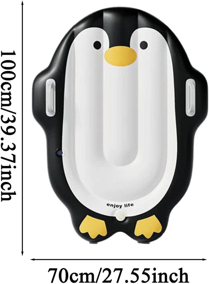 Surfbrett für Kinder, mit Griff und Cartoon-Pinguin, tragbar, aufblasbar, für und Mädchen, , Schwimm