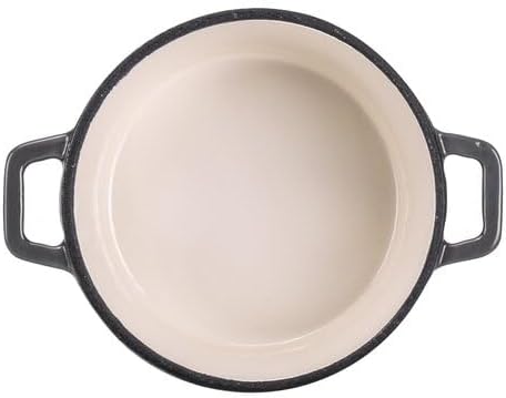 Berndes Serviertopf B.iron 0,75L mit Deckel - 14 cm - Gusseisen mit Emaillebeschichtung - Kochtopf z