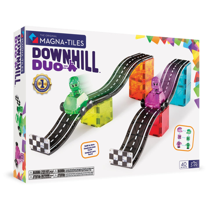 Magna-Tiles - Downhill Duo 40-Piece Set - Downhill 2er - 40 Teile