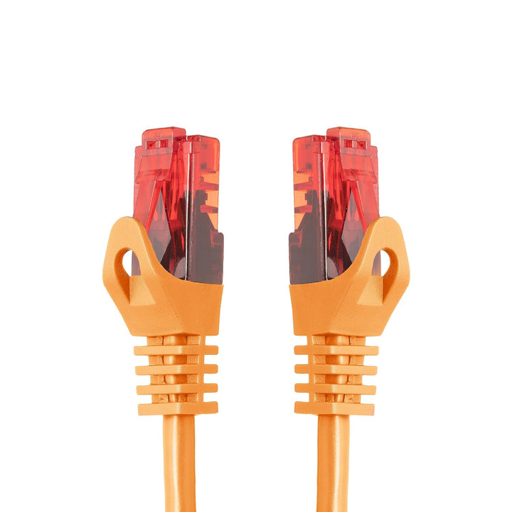 BIGtec - 5 Stück - 30m Gigabit Netzwerkkabel Patchkabel Ethernet LAN DSL Patch Kabel orange (2x RJ-4