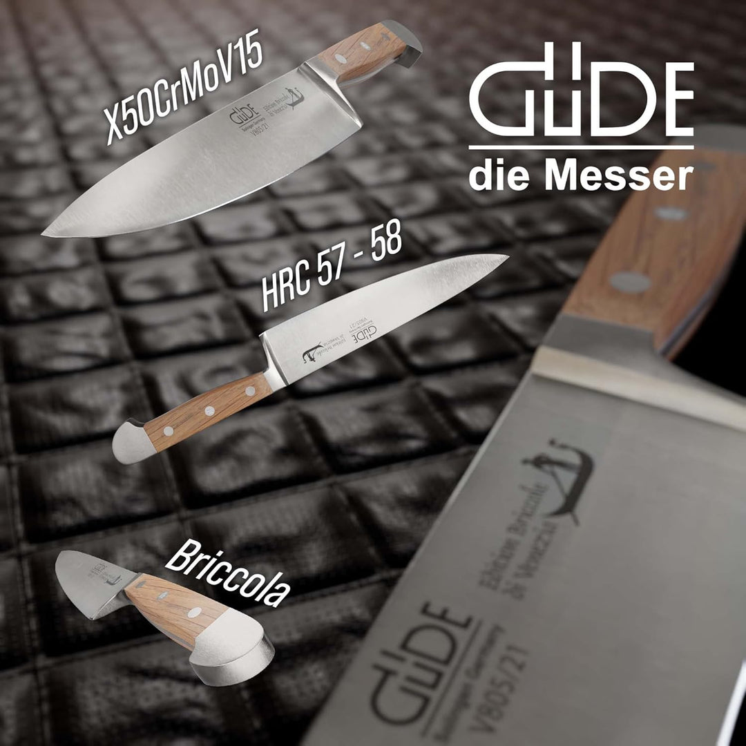 GÜDE Solingen - Kochmesser geschmiedet, 21 cm, Briccole, ALPHA BRICCOLE DI VENEZIA, Küchenmesser, Do