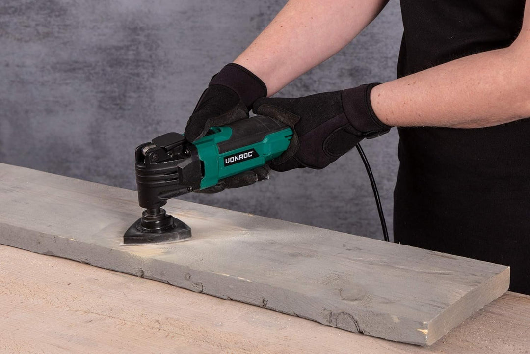 VONROC Multifunktionswerkzeug/Oszillationswerkzeug 300W – Schnellwechselsystem, variable Drehzahl –