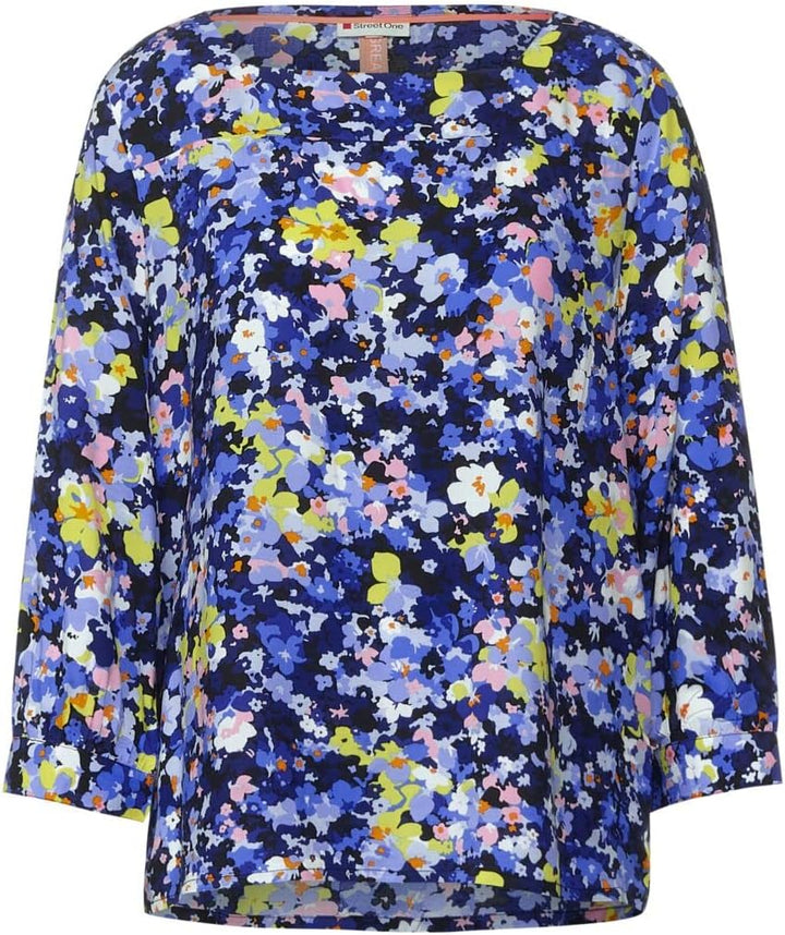 STREET ONE Damen Bluse 38 Grand Blue, 38 Grand Blue