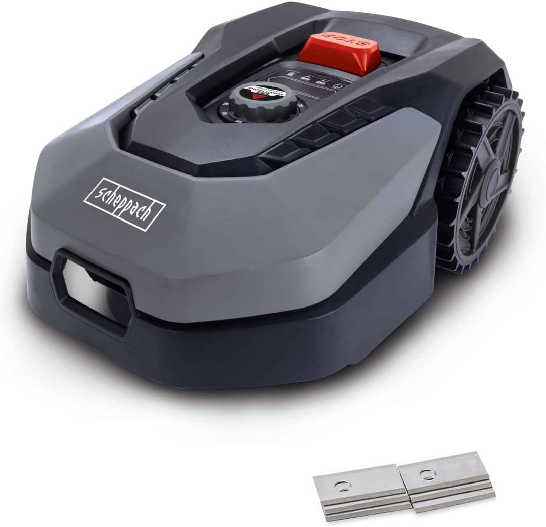 Scheppach Mähroboter RLM500W bis zu 500qm² - inkl. Ersatzmesser | 18cm Schnittbreite | 20-60 mm Schn