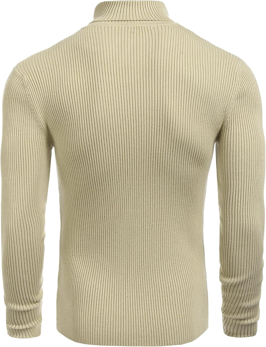 COOFANDY Herren Rollkragen Pullover Langarmshirt Feinstrick Sweater Rollkragen Freizeit Slim fit Bas