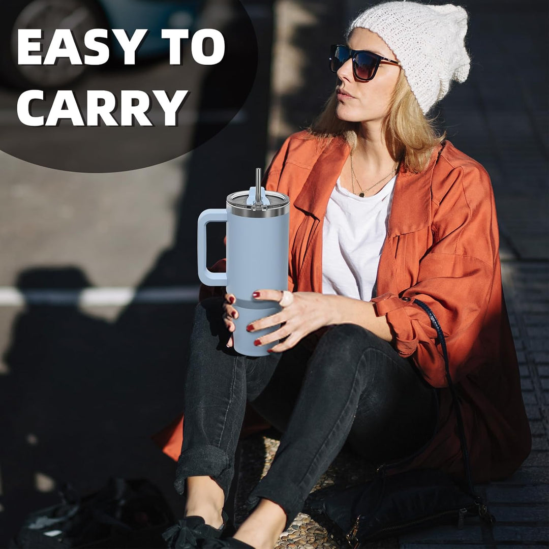WATERSY 40oz Kaffeebecher to Go Thermobecher Doppelwandiger Edelstahl Vakuum Auslaufsicher Trinkbech