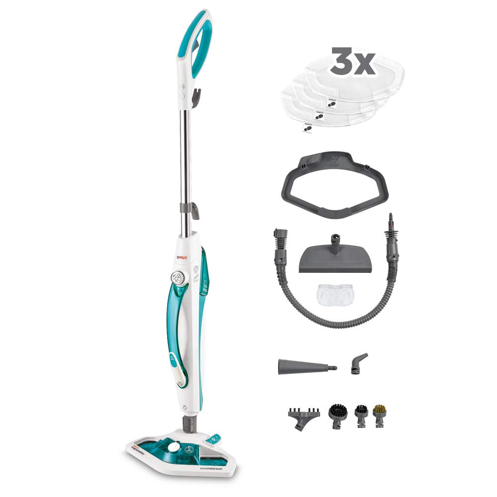 Polti Vaporetto PTEU0282 SV450_Double Dampfbesen mit integriertem Dampfreiniger,tötet und beseitigt