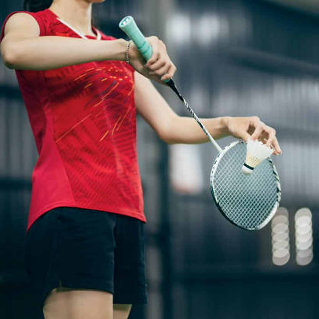 WHiZZ Carbon Badminton Schläger Set, Leichter Graphit Badmintonschläger Federball Set für Training,