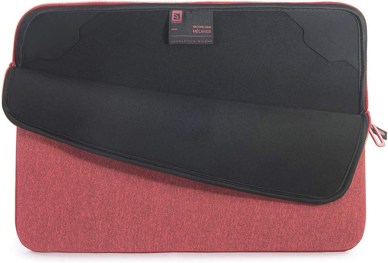 Tucano BFM1516-RR Second Skin Melange Neopren Notebook Sleeve, 38,1-40,64 cm (15-16 Zoll) rot