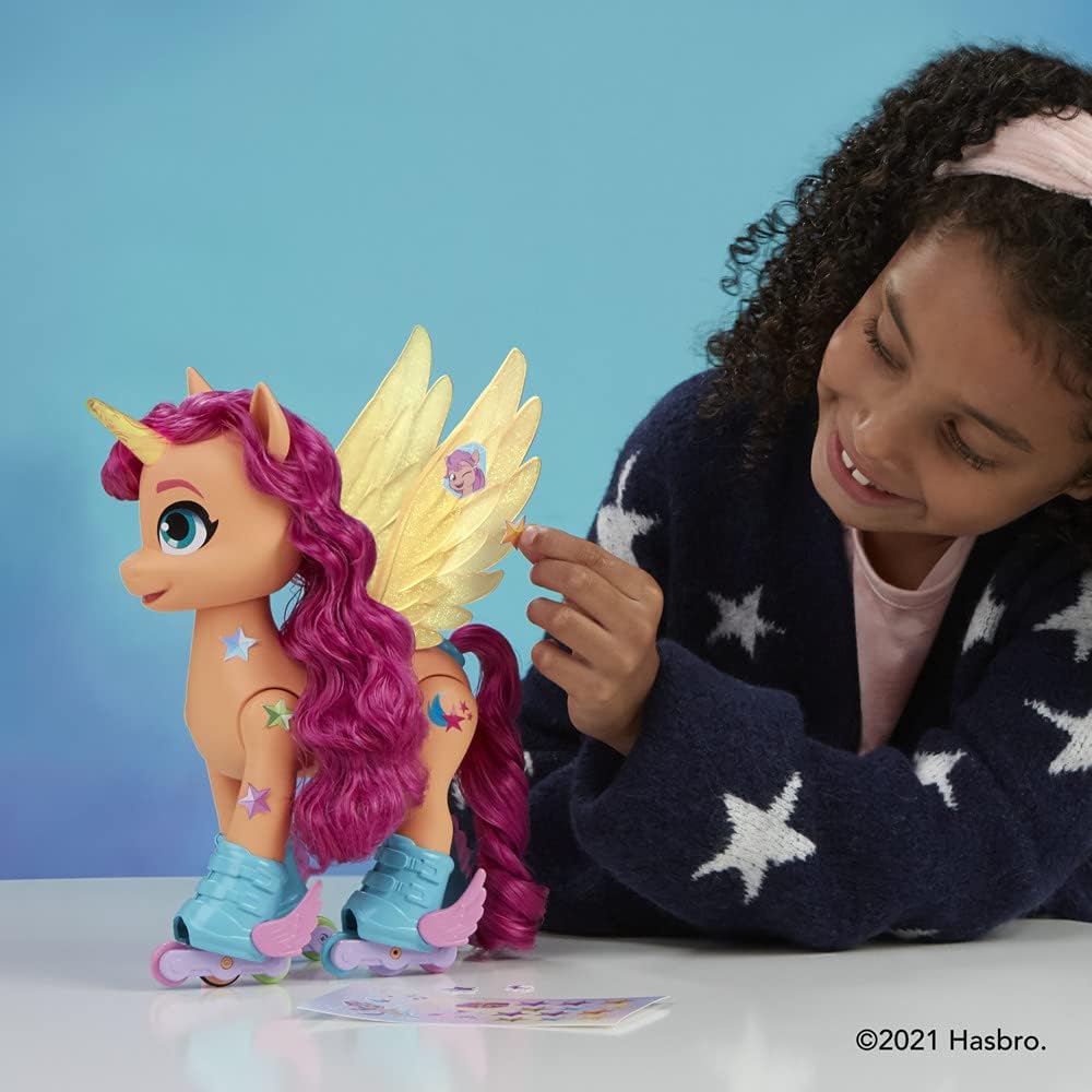 My Little Pony: A New Generation Sunny Starscout Rollers, 22,5 cm grosses Spielzeug mit 50 Reaktions