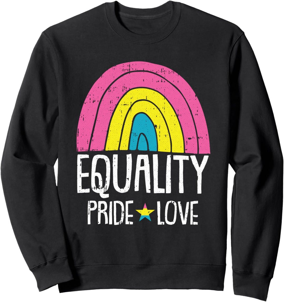 EQUALITY Pride Love Pansexual Regenbogenflagge LGBT-Q Ally Sweatshirt