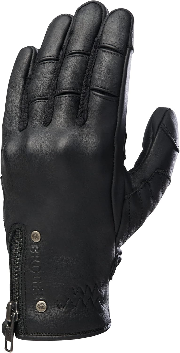 BROGER Florida Lady Leder Motorradhandschuhe für Frauen Dyneema Fibre Knöchelschützer Perforation To