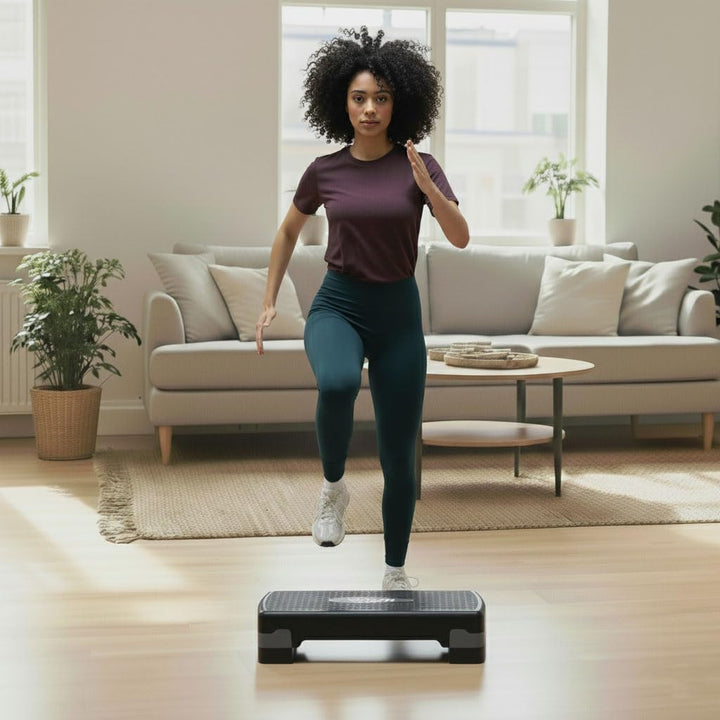 VirtuFit Essential Aerobic Fitness - Steppbrett für Zuhause Stepper höhenverstellbar und rutschfest