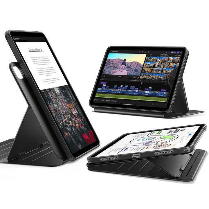 ESR für iPad Air 13 Zoll M2 Hülle (2024), Drehbare Hülle mit Abnehmbarer Magnetabdeckung, Ständer im