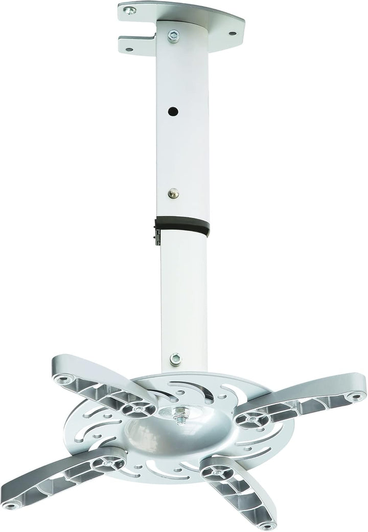 Techly ICA-PM-102S Universal Deckenhalterung für Beamer, ausziehbar, 30-37cm Silber, 30-37cm