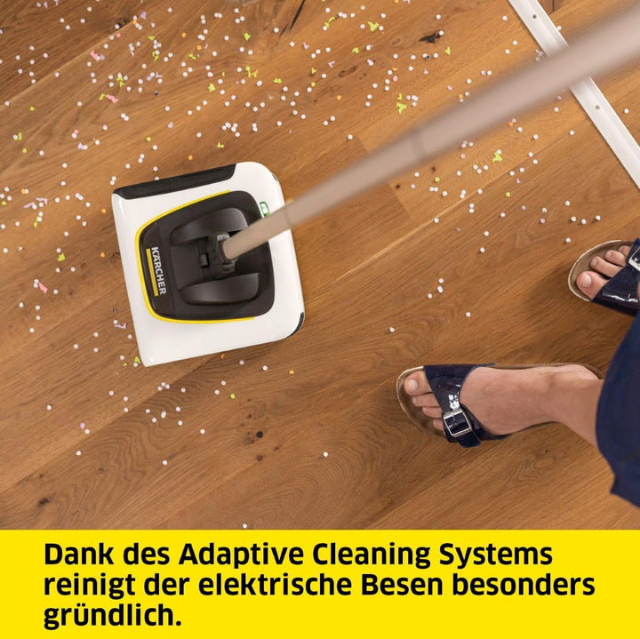 Kärcher Akku-Besen KB 5, elektrischer Besen für die schnelle Bodenreinigung, Lithium-Ionen-Akku, Akk