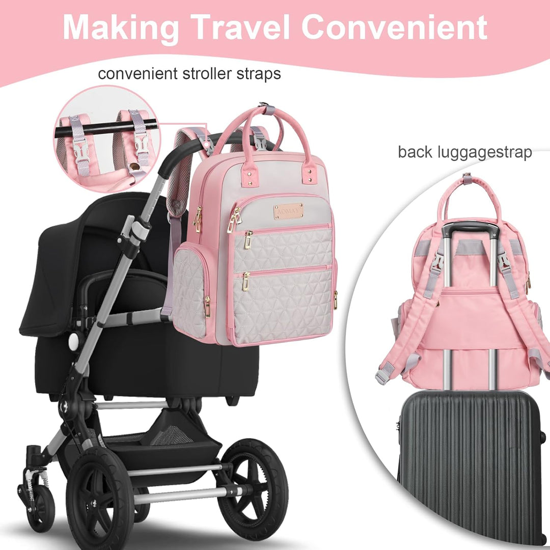 Wickeltasche Rucksack – Mama-Tasche für Krankenhaus, Reiserucksäcke, grosses Fassungsvermögen, multi