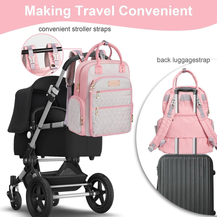Wickeltasche Rucksack – Mama-Tasche für Krankenhaus, Reiserucksäcke, grosses Fassungsvermögen, multi