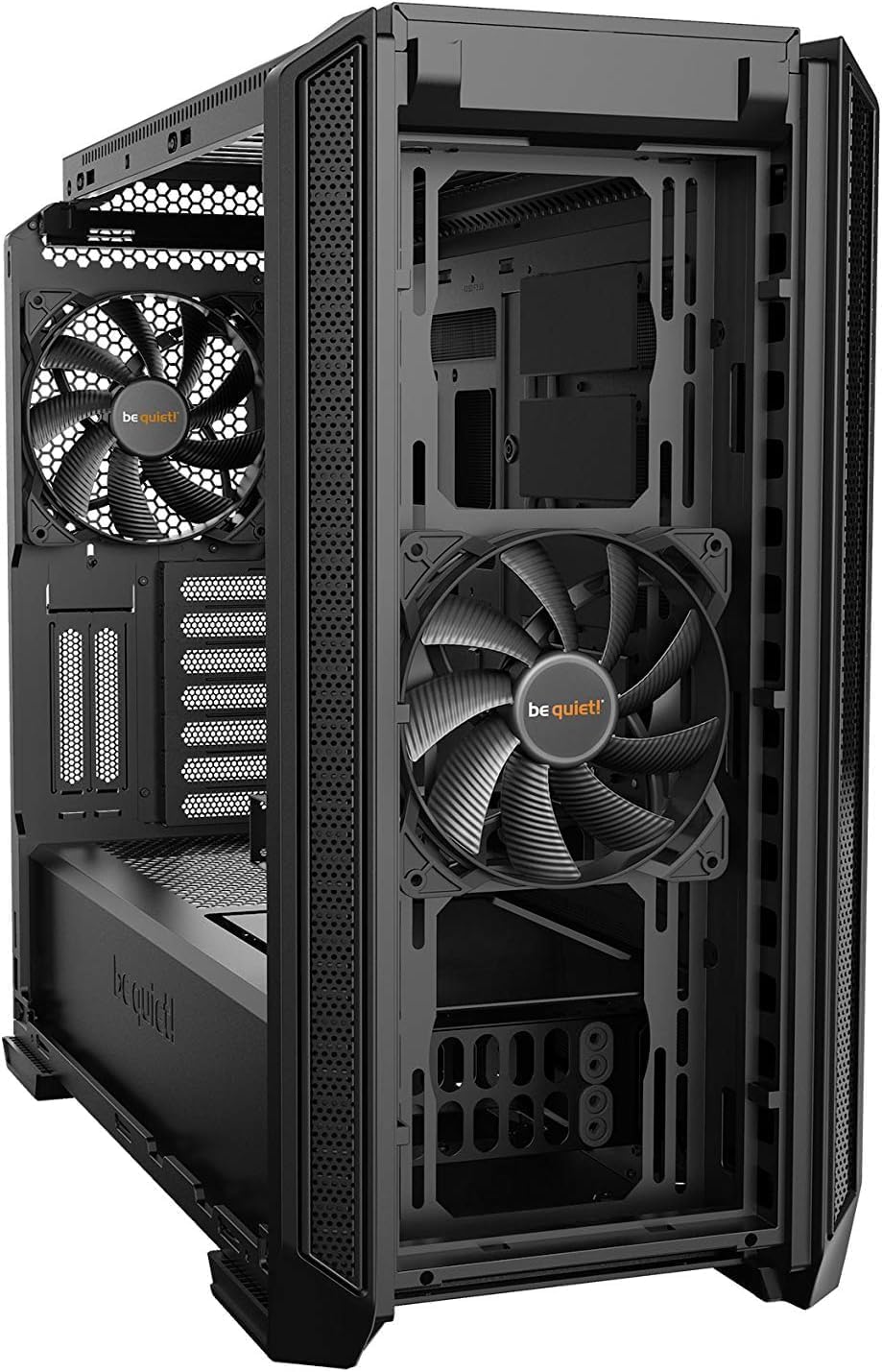 be quiet! Silent Base 601 Window Black PC-Gehäuse, 2X Pure Wings 2 140mm Lüfter, bis 360mm Radiator,